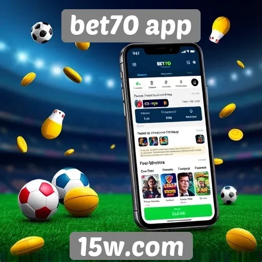 Opções de jogos disponíveis no bet70 app