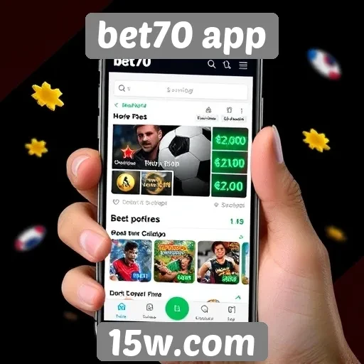 Promoções e bônus disponíveis no bet70 app